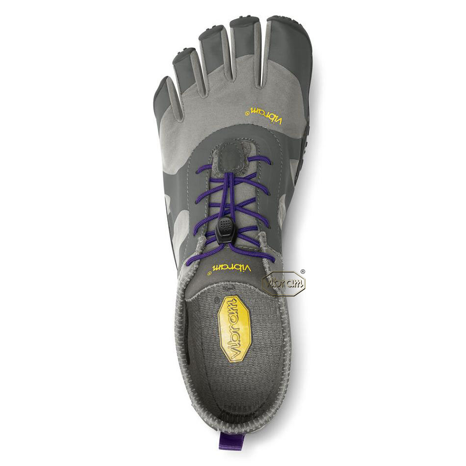 Women's Vibram V-Alpha Hiking Shoes Grey / Purple | US_L62