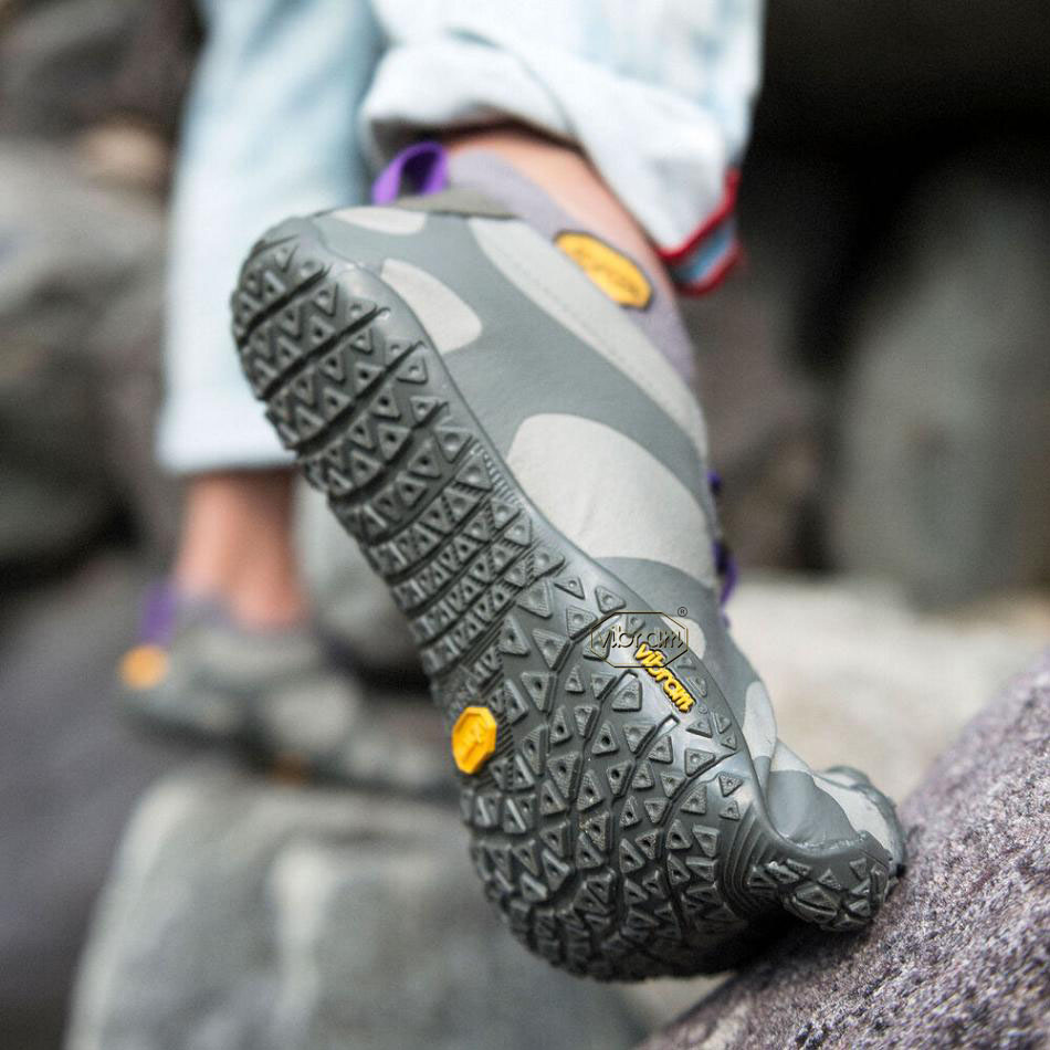 Women's Vibram V-Alpha Hiking Shoes Grey / Purple | US_L62