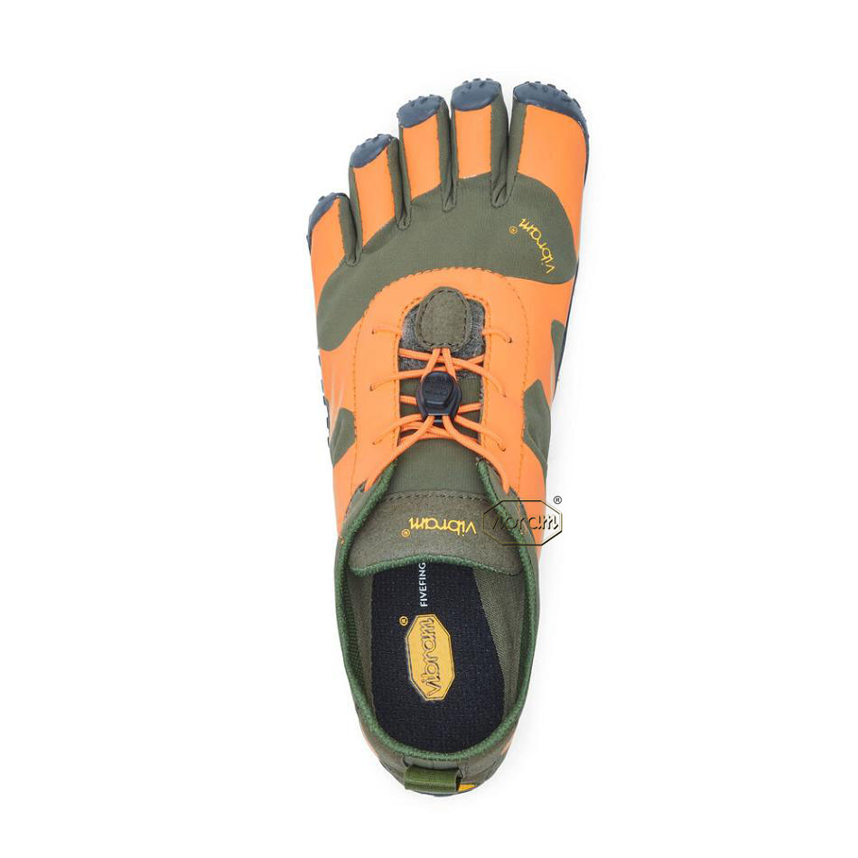 Women's Vibram V-Alpha Hiking Shoes Orange / Grey | US_K61