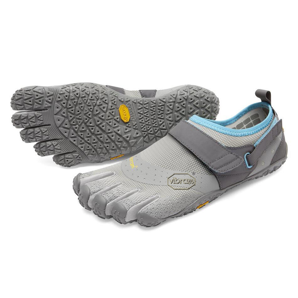 Women\'s Vibram V-Aqua Water Shoes Light Grey / Blue | US_D83