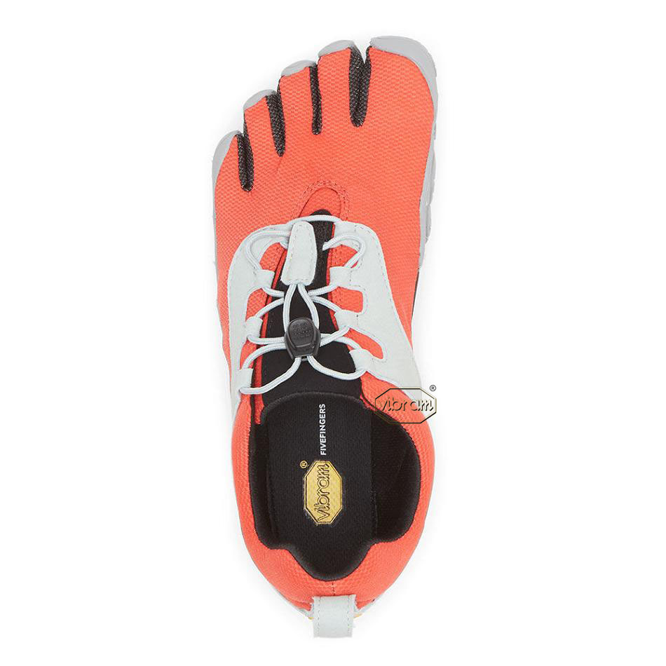 Women's Vibram V-Run Retro Running Shoes Red / Black / Grey | US_Q22