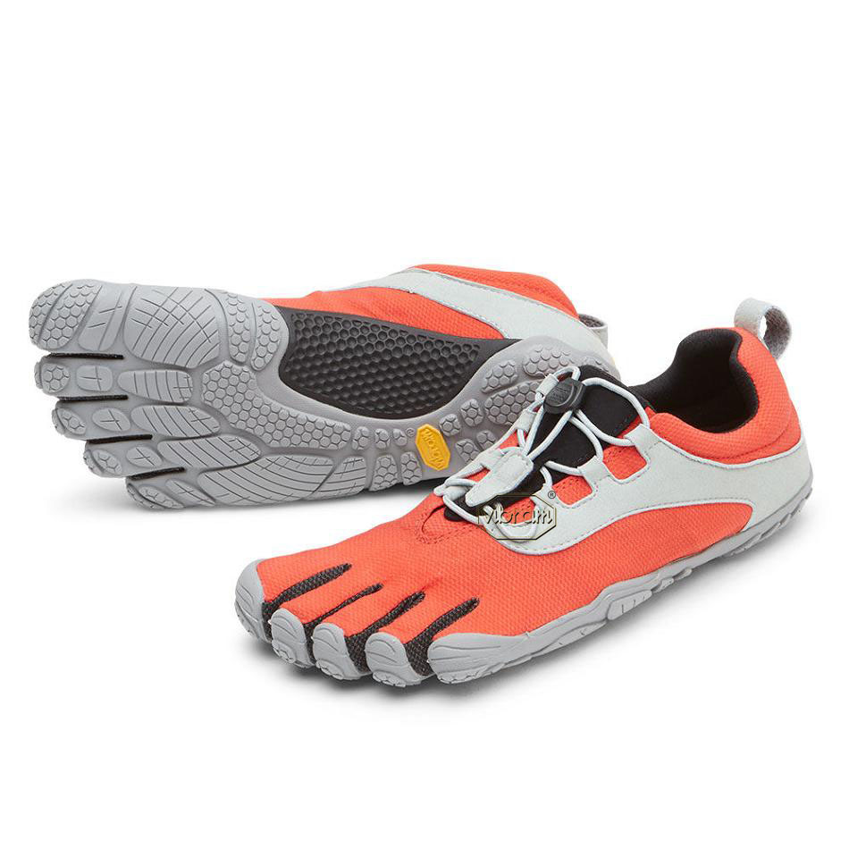 Women\'s Vibram V-Run Retro Running Shoes Red / Black / Grey | US_Q22