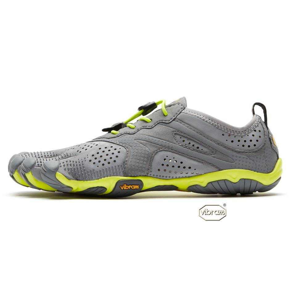 Women's Vibram V-Run Training Shoes Grey / Yellow | US_Y03