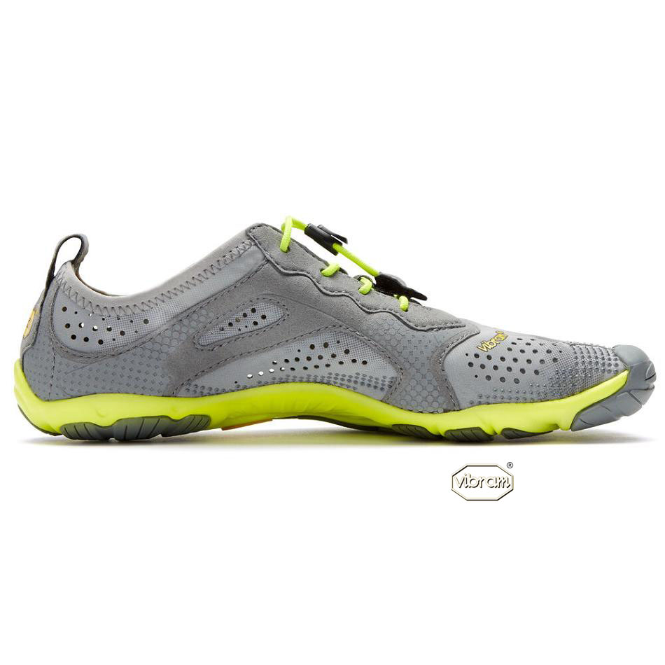 Women's Vibram V-Run Training Shoes Grey / Yellow | US_Y03