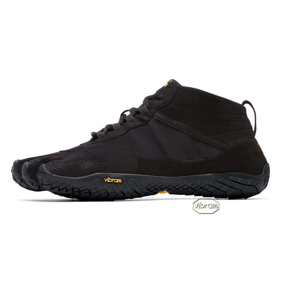 Women's Vibram V-Trek Casual shoes Black | US_G34