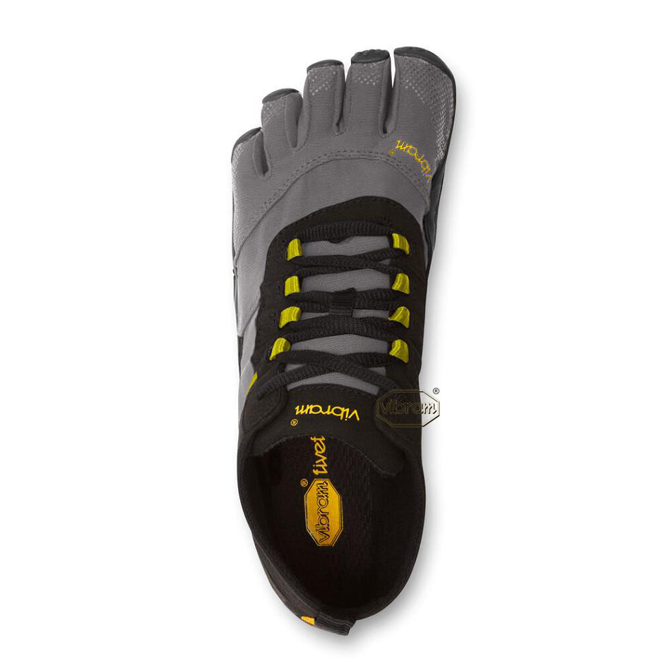 Women's Vibram V-Trek Casual shoes Black / Grey | US_H35