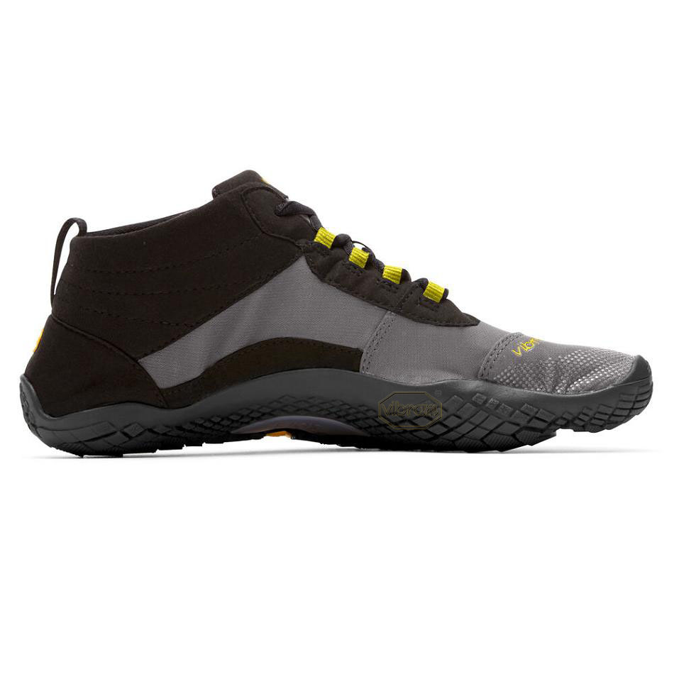 Women's Vibram V-Trek Casual shoes Black / Grey | US_H35