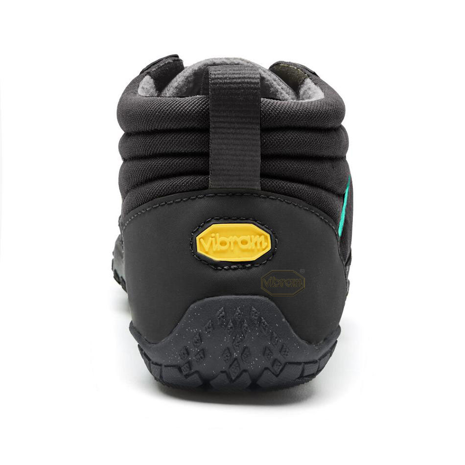 Women's Vibram V-Trek Insulated Hiking Shoes Black / Grey / Green | US_N68