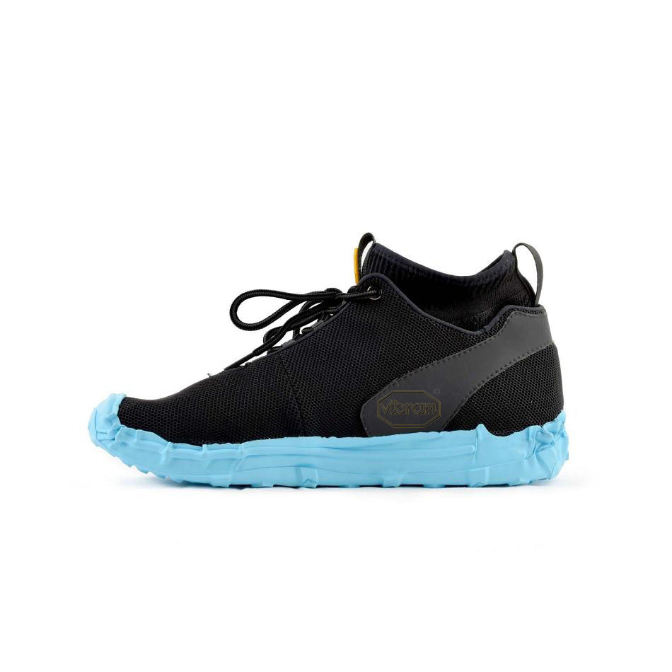 Women's Vibram WRAP TECH Blue Shoes Black / Blue | US_J63