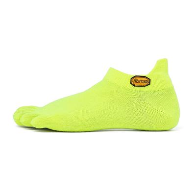 Men's Vibram 5TOE No Show Socks Yellow | US_W95