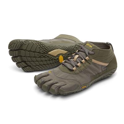 Men's Vibram V-Trek Trail Running Shoes Dark Grey | US_S28