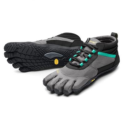 Women's Vibram V-Trek Insulated Hiking Shoes Black / Grey / Green | US_N68